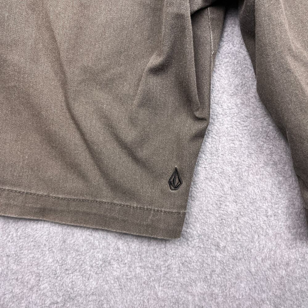 volcom corpo class chino shorts mens 36 gray flat front - Picture 9 of 13